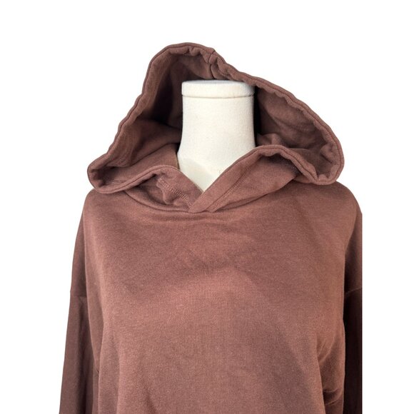 2/$30 Zara Large Chocolate Brown Cotton & Polyester Sweatshirt - Picture 5 of 15